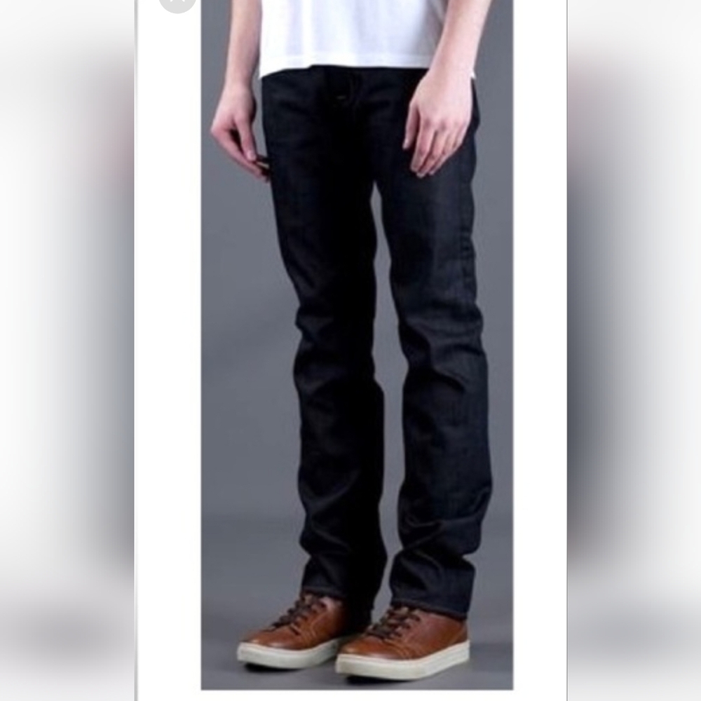 Acne Mic Rigid Men's Dark Blue Wash Jeans